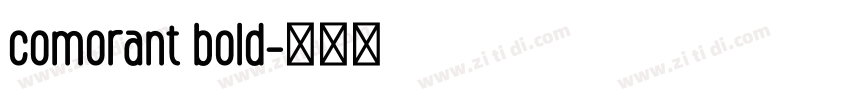 comorant bold字体转换